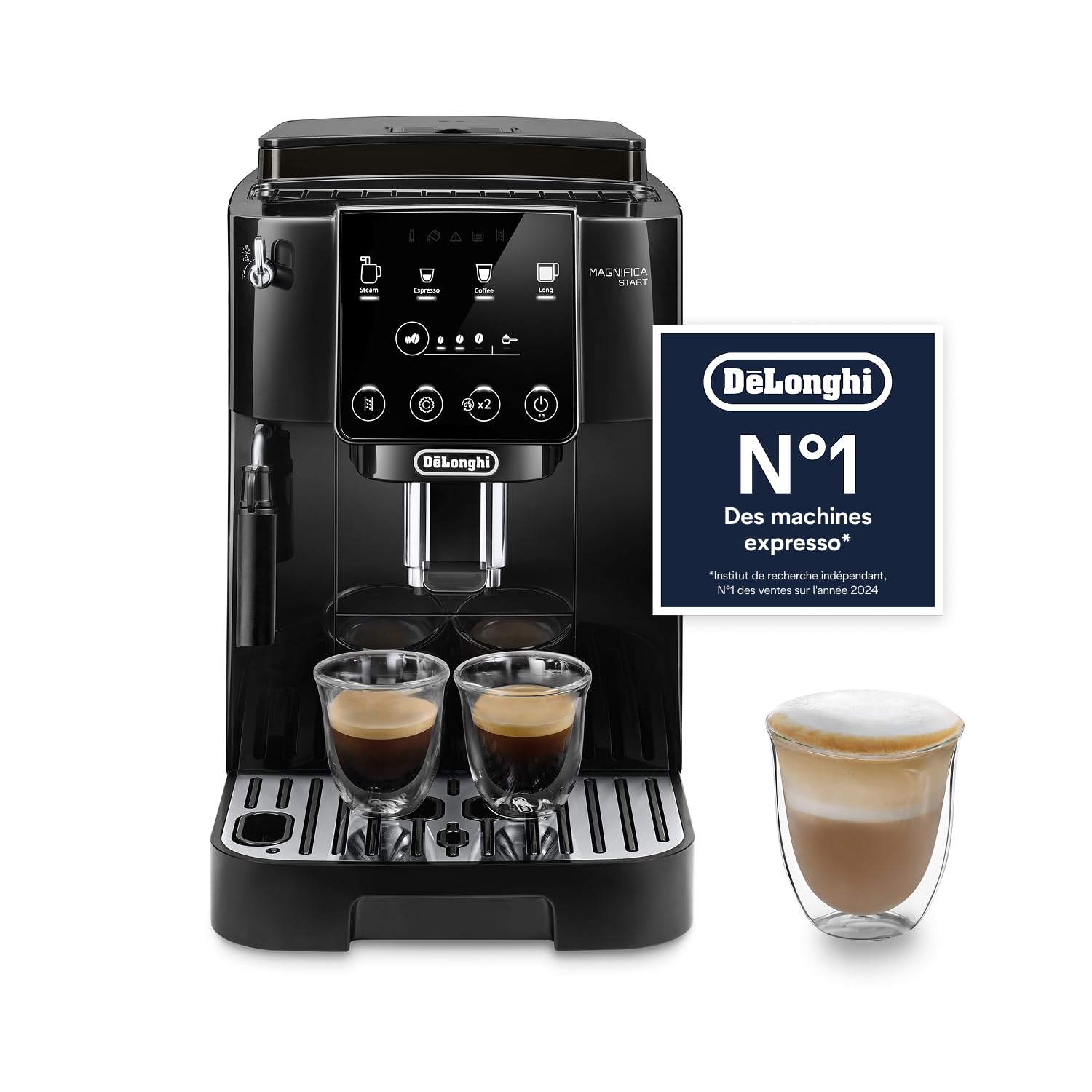 Magnifica Start - Perfetto Machine à Café Automatique avec Mousseur à Lait Manuel – Fravory