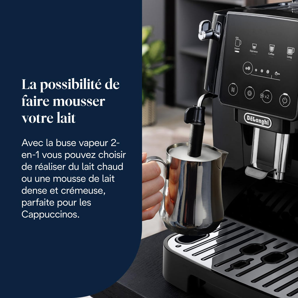 Magnifica Start - Perfetto Machine à Café Automatique avec Mousseur à Lait Manuel – Fravory
